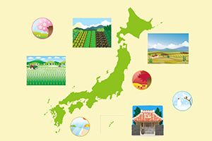 日本の気候の変化画像